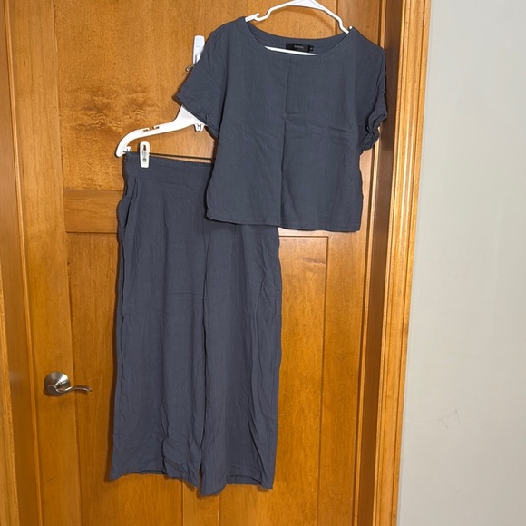 Women's Gray Two-Piece Set - Picture 1 of 9